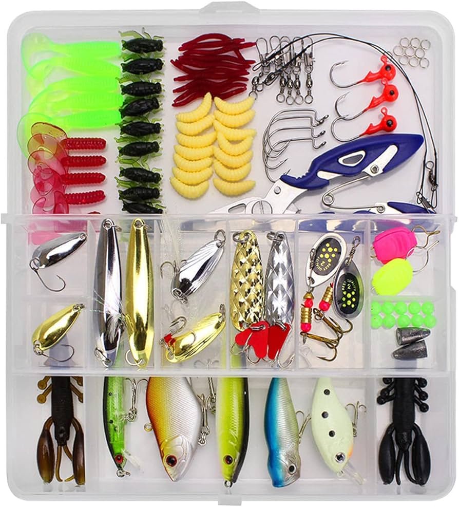Amazon.co.jp: 釣りルアーセット 釣り用仕掛け小物セット 初心者向け