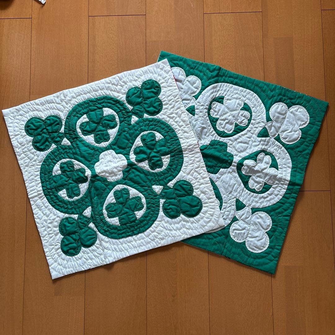 パッチワークキルト クッションカバー パッチワークキルトのクッションカバー☆北欧風モダン クッション